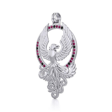 The Majestic Phoenix ~ Sterling Silver Pendant TPD2916 - Jewelry